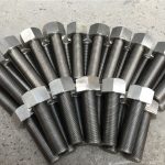 254smo uns s31254 en1.4547 bu lông và đai ốc 1-1 / 2 que -8unx180mm