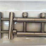 ansi 316ti / en 1.4571, 317l / en 1.4438 loạt thanh nối các bộ phận bằng thép không gỉ